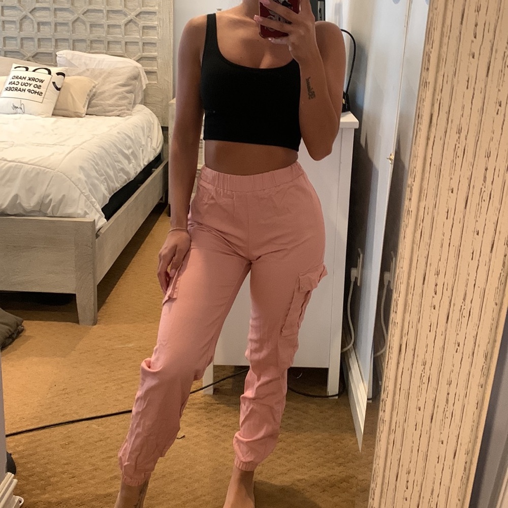 Pink cargo joggers - Picture 10 of 12